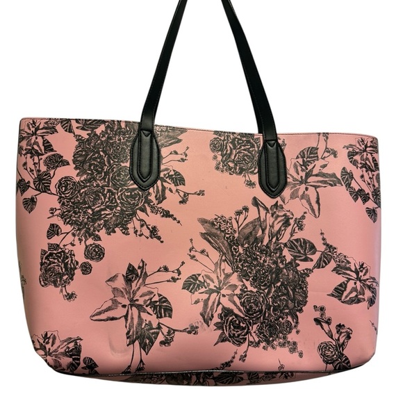 Victoria's Secret Floral Logo Tote Pink Floral Tote Bag. In new conditions - Picture 2 of 15